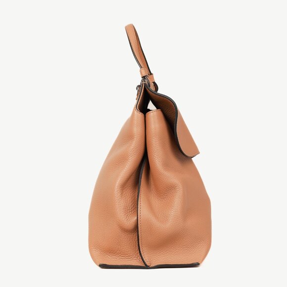 Gucci Bamboo Daily Rose Beige Leather Large Top Handle Bag - Picture 3 of 14